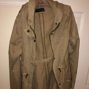 Khaki Zip Up Jacket